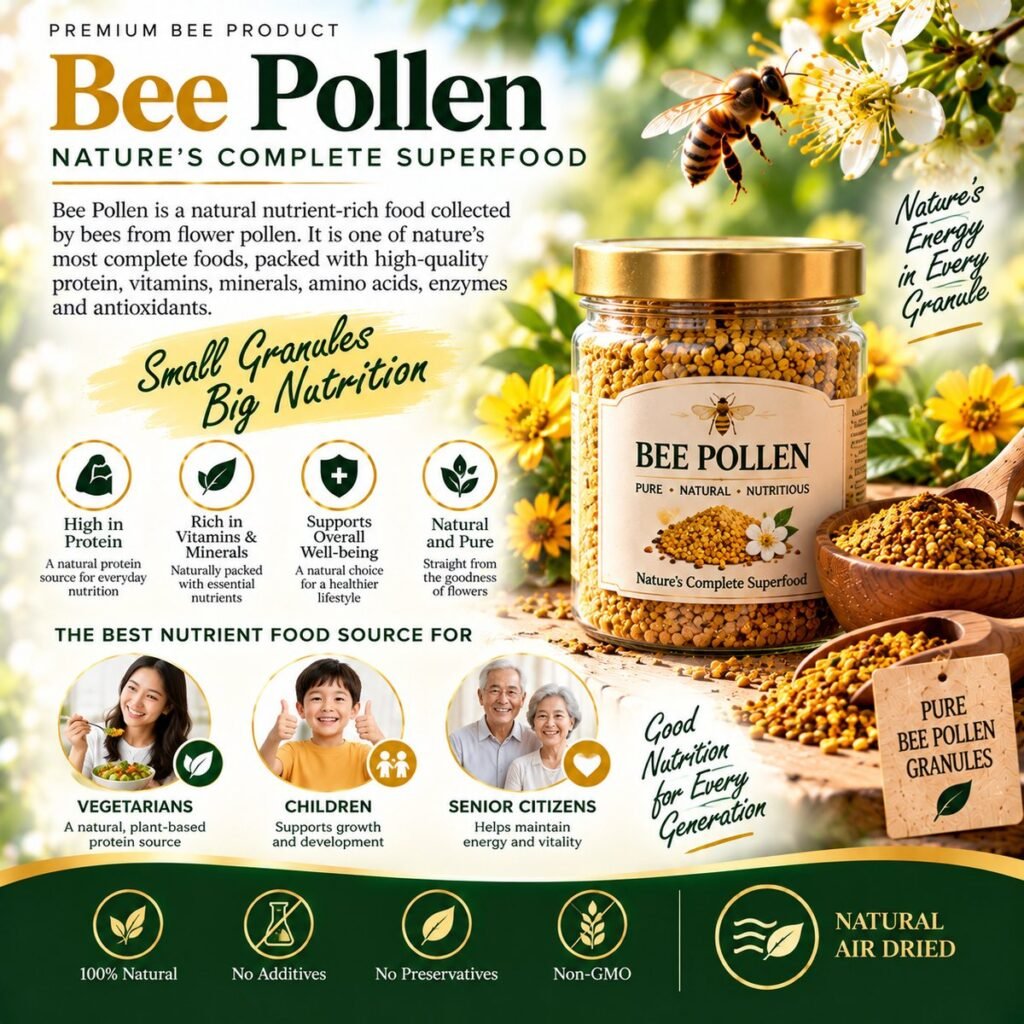 Hebamed bee pollen granules