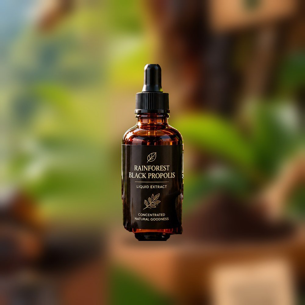 Rainforest Black Propolis liquid extract bottle